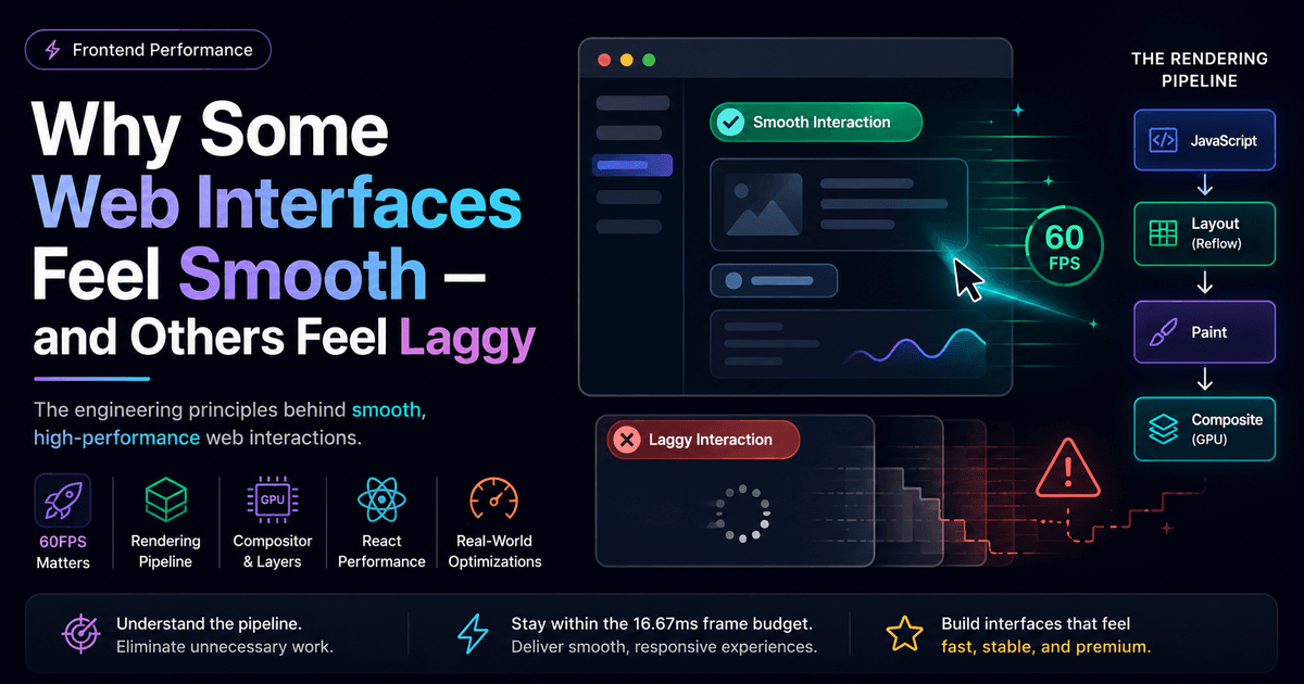 Why Some Web Interfaces Feel Smooth — and Others Feel Laggy